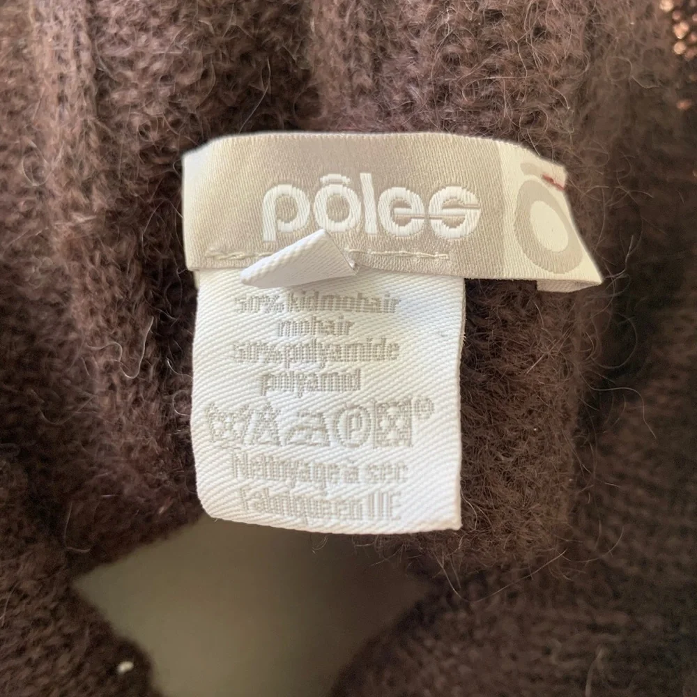 POLES soft mohair blend cable knit cowl neck - Picture 8 of 8